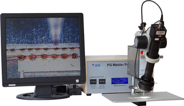 Electronic spot welding machine LCD monitor configuration